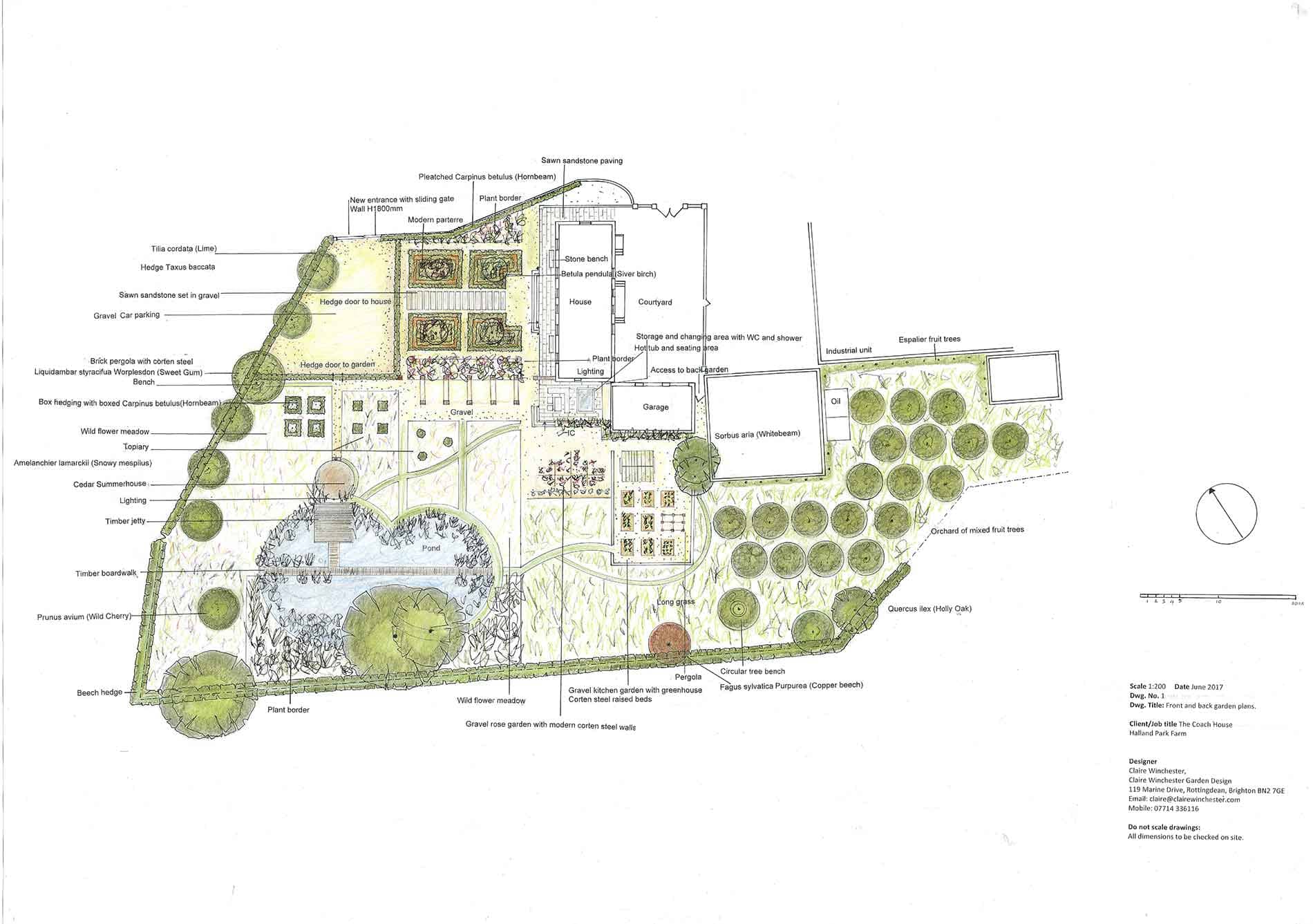 Elizabethan house garden plan